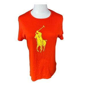 Ralph Lauren Golf NWT SZ XL Elite Orange Tee with Yellow‎ Logo